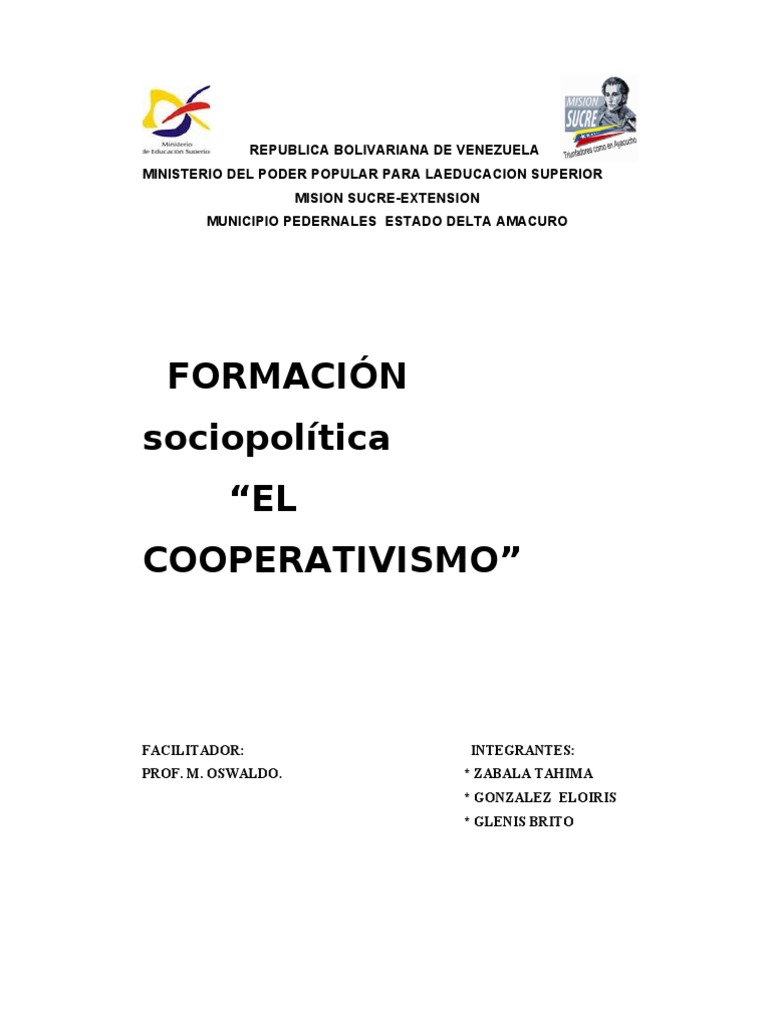 Historia del Cooperativismo en Venezuela | PDF | Cooperativa | Democracia