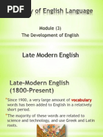 Late Modern English