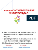 Período Composto Por Subordinaçção