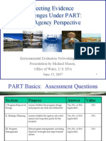 Meeting Evidence Challenges Under PART: An Agency Perspective