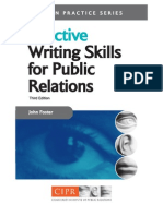 Effective Writing Skills for Public Relations