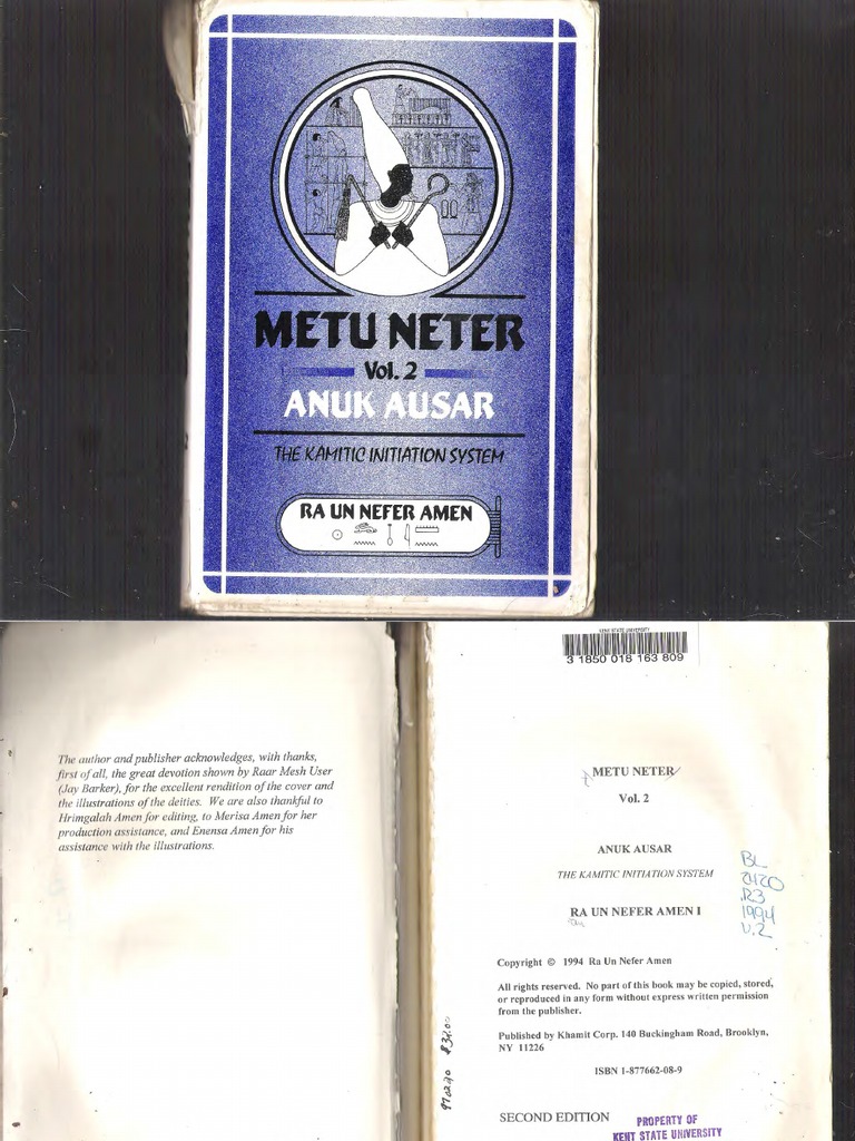 Metu Neter Volume 2 by Ra Un Amen Nefer SMALLER