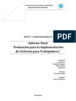 Estudio sobre la implementación de Ciclovias en Santiago