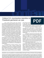 Cultura 3.0: Movimentos Nascidos No Facebook Ganharam As Ruas.