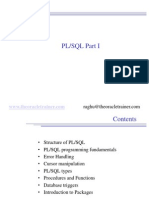 PL/SQL Part I: Structure of PL/SQL, Programming Fundamentals, Error Handling, Cursor Manipulation and More