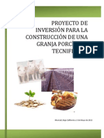 Proyecto de Inversion para La Construccion de Una Granja Porcicola Tecnificada