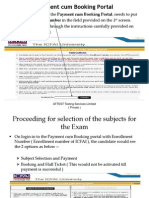 ICFAI Exam Booking Process Flow