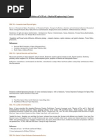 Syllabus For Optical Engg.