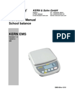 Kern Ems: Instruction Manual School Balance
