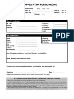 G PET Application Form