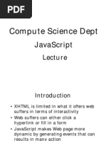 Compute Science Dept: Javascript