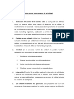 19 Pautas para El Mejoramiento de La Calidad