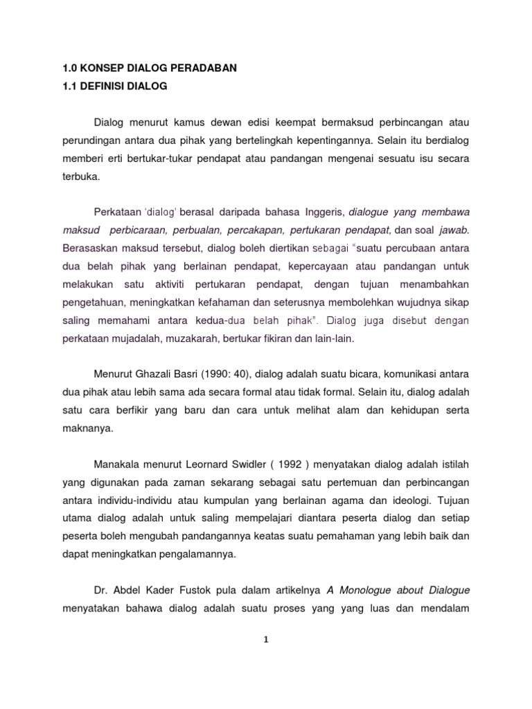 Esei Dialog Peradaban Pdf