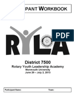 RYLA Handbook Cover 2013