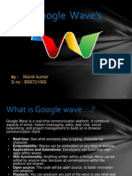 Google Wave's: Manik Kumar S-No: B09721065