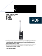 Manual Radios Icom V80