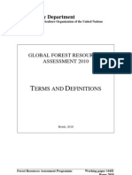 Forestry Department: Global Forest Resources Assessment 2010
