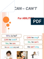 CAN - Can'T: For Abilities