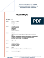 Programação Seminário Lobby