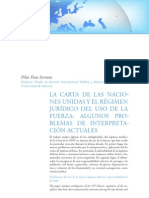 Pilar Pozo Serrano La Carta de Las Naciones Unidas y El Regimen Juridico Del Uso de La Fuerza Algunos Problemas de Interpretación Actuales