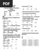 soal UTS I matematika kelas 7