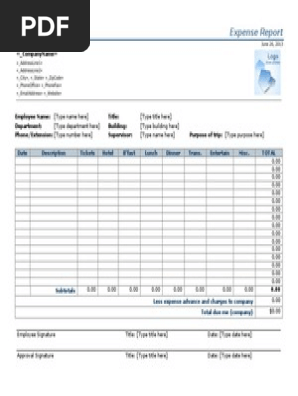 Expense Report