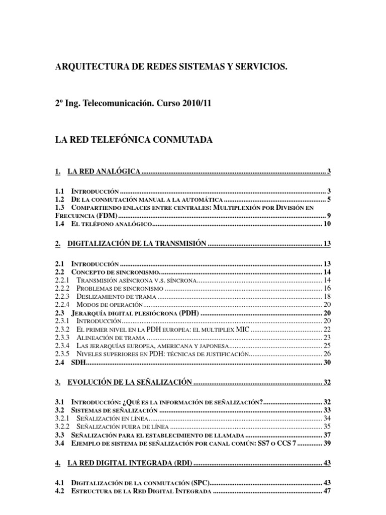 La Red Telefónica Conmutada Pdf Red Telefónica Conmutada Micrófono