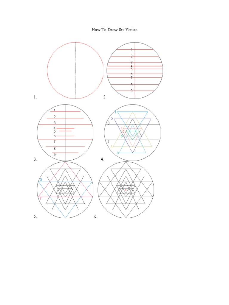 How To Draw Sri Yantra PDF