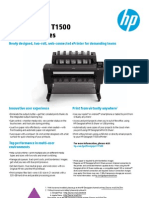 HP Designjet T1500 Eprinter Series: Newly Designed, Two-Roll, Web-Connected Eprinter For Demanding Teams
