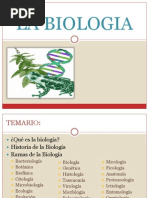 1.- Introduccion a La Biologia