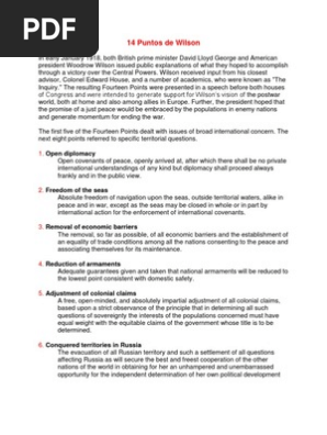 14 Puntos De Wilson Open Diplomacy Foreign Policy Global Politics