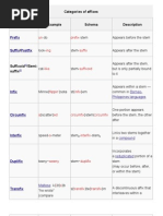 Categories of Affixes