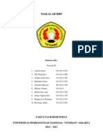 Makalah BHP: Fakultas Kedokteran Universitas Pembangunan Nasional "Veteran" Jakarta 2012 - 2013