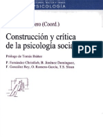 Construcción y Crítica de La Psicología Social Escrito Por Maritza Montero