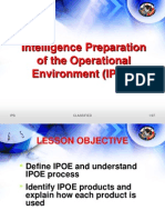 Intelligence Preparation of The Operational Environment (IPOE)