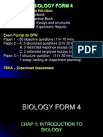 Biology Form 4: The Books Needed For This Class