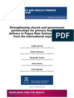 Strengthening church and government partnerships for primary health care delivery in Papua New Guinea