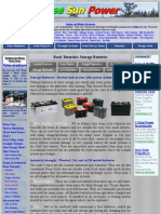 Basic Tutorials - Batteries For Solar Energy Systems