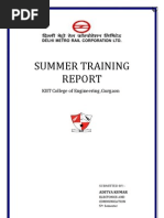 Download Aditya-summer Training Report delhi metro by   SN150063876 doc pdf