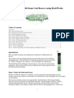 Modeling A Multi-Seam Coal Reserve Using Rockworks