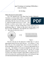 Pedagogical Design Focusing On Learning Difficulties - Area of Circles