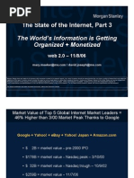 The State of The Internet: The World's Information Is Getting Organised and Monetized 2006