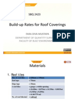 Built Up Rate - Roof Covering