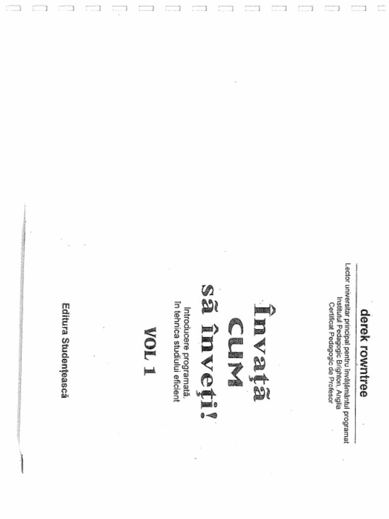 Invata Cum Sa Inveti | PDF