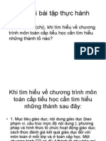 Câu hỏi bài tập thực hành toán 5