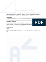 Ayudas Municipales A La Creación de Empresas