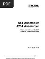 A51 Assembler A251 Assembler: Macro Assemblers For The 8051 and MCS 251 Microcontrollers