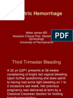 Obstetric Hemorrhage