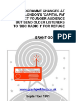 'Programme Changes At London's "Capital FM" Attract Younger Audience But Send Older Listeners To "BBC Radio 1" For Refuge' by Grant Goddard