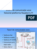 Sistem de Comunicație Voce Folosind Platforma Raspberry Pi